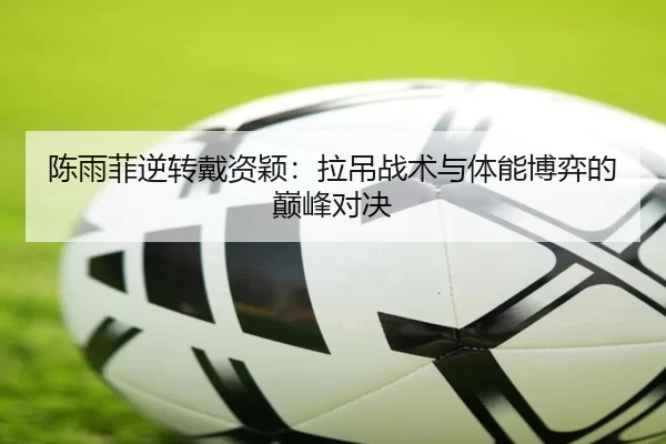 陈雨菲逆转戴资颖：拉吊战术与体能博弈的巅峰对决